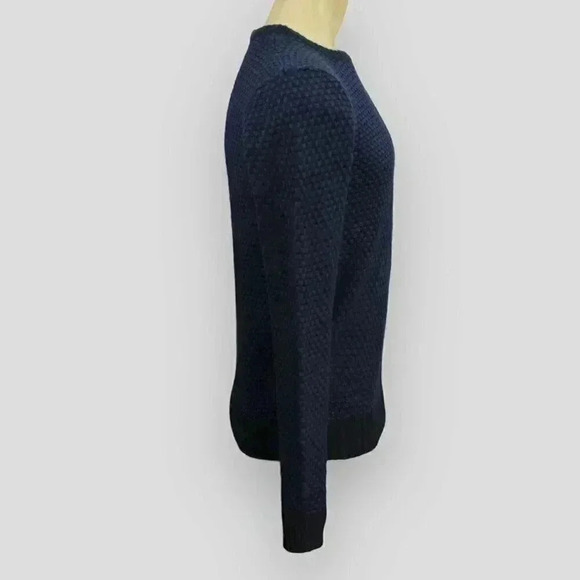 NEW! GEORGE men's sweater black‎ with blue designs small, XL - Picture 2 of 6